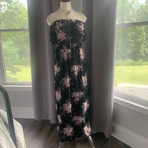 Strapless floral Maxi dress from American Eagle